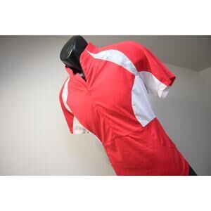 Novara Athletic Cycling Jersey Full‎ Zip Red Short Sleeve Mens Size XL